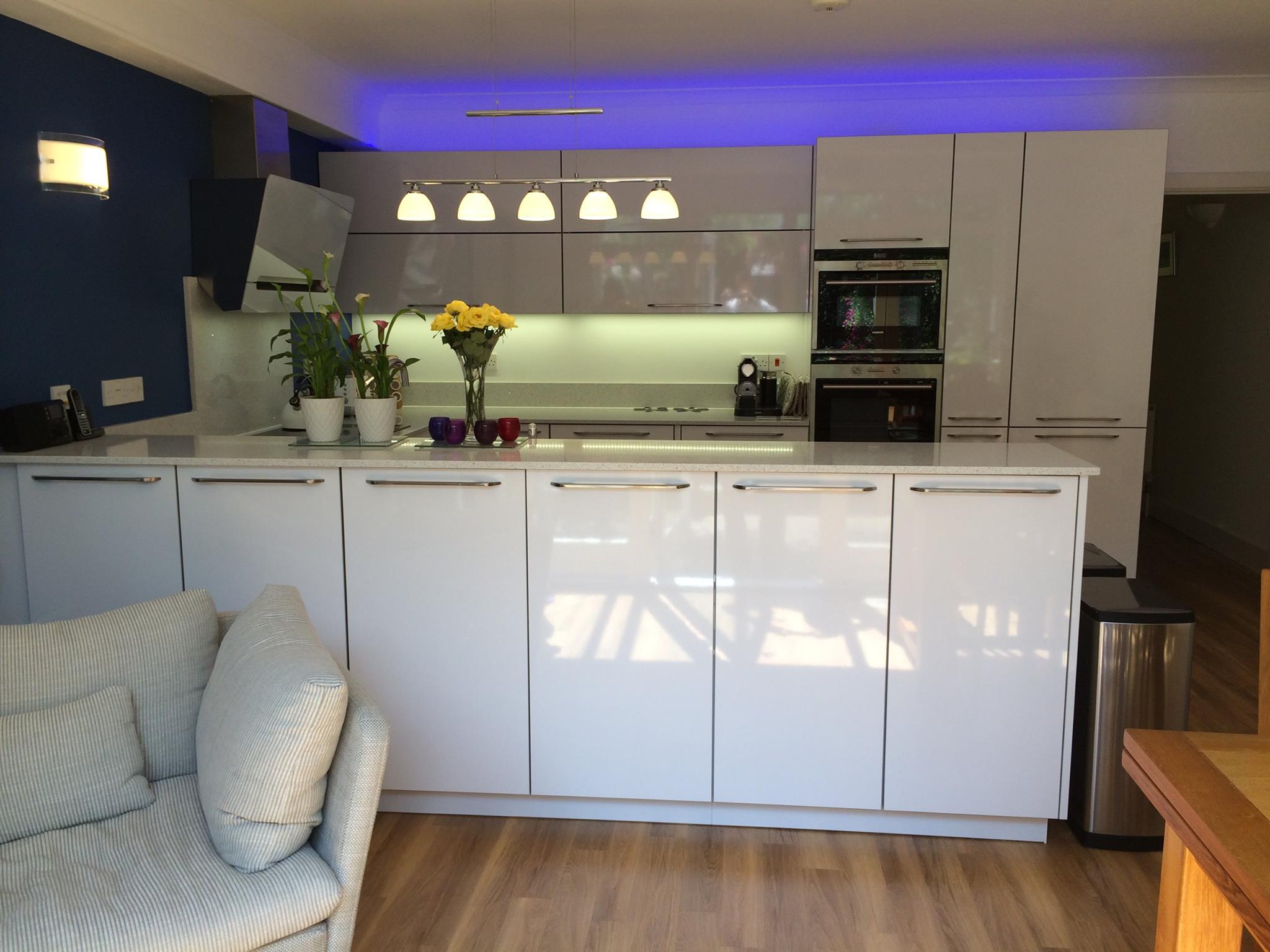 LANO in arctic white, with Blanco Stellar — a Rational kitchen by Kitchensmiths, with silestone Blanco Stellar worktops (photograph 3 of 3)