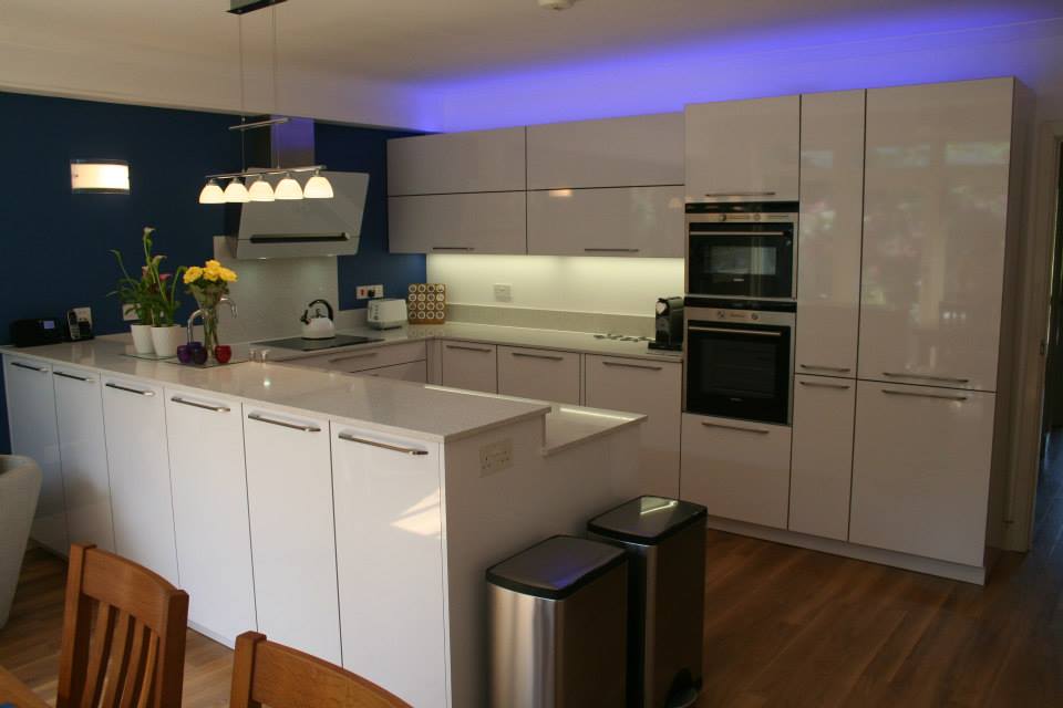 LANO in arctic white high gloss — a Rational kitchen by Kitchensmiths (photograph 1 of 3)