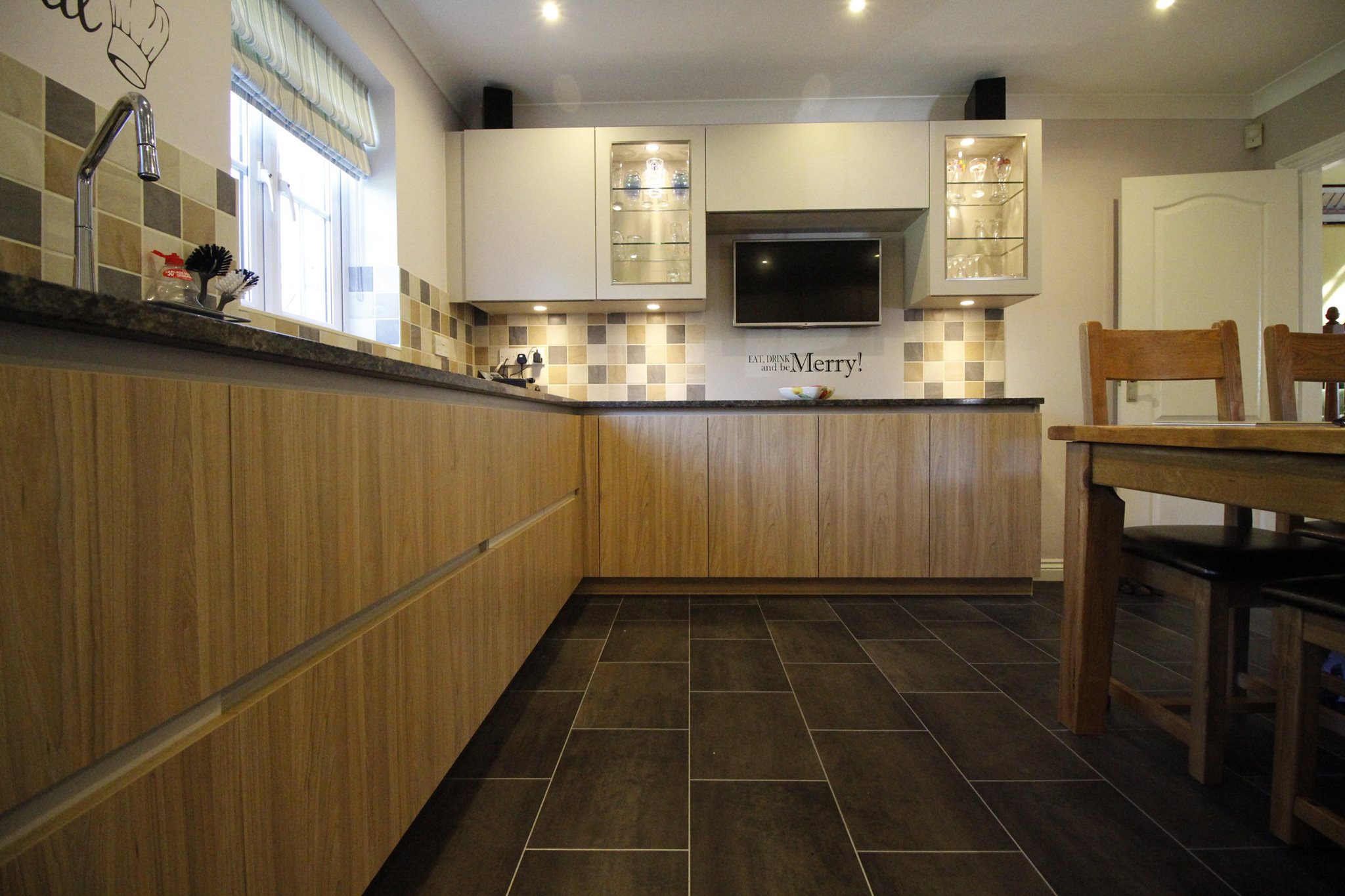 Purista, in sapphire brown granite — a Bauformat kitchen by Kitchensmiths (photograph 4 of 5)