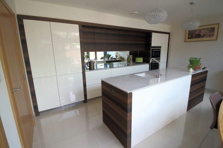 High gloss Solo and smoked oak, in Bedford