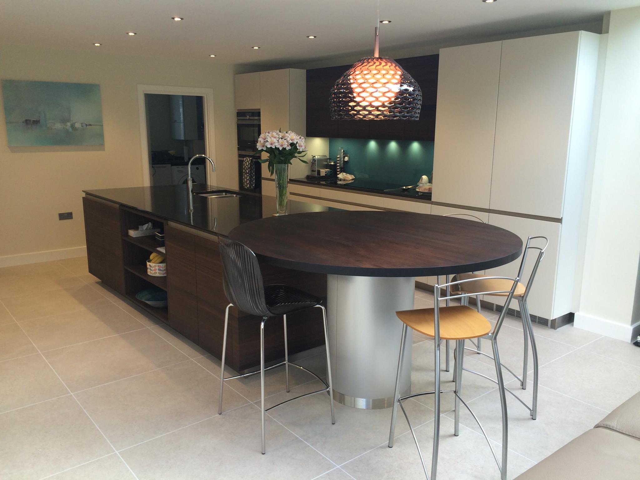 Atmos nature matt, with smoked oak — a Rational kitchen by Kitchensmiths, with silestone Dinux worktops (photograph 1 of 3)