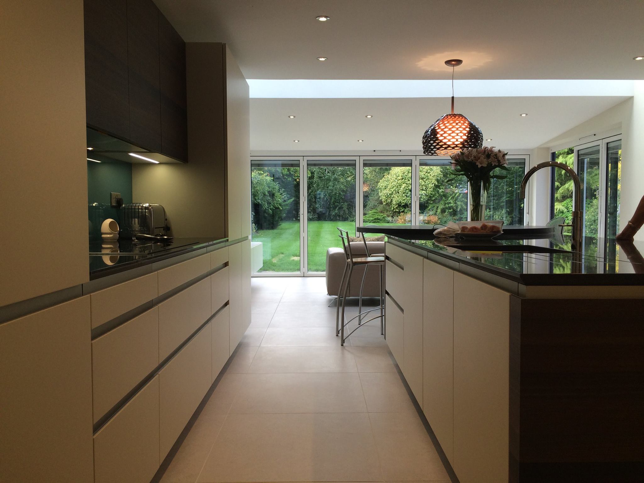 Atmos nature matt, with smoked oak — a Rational kitchen by Kitchensmiths, with silestone Dinux worktops (photograph 3 of 3)