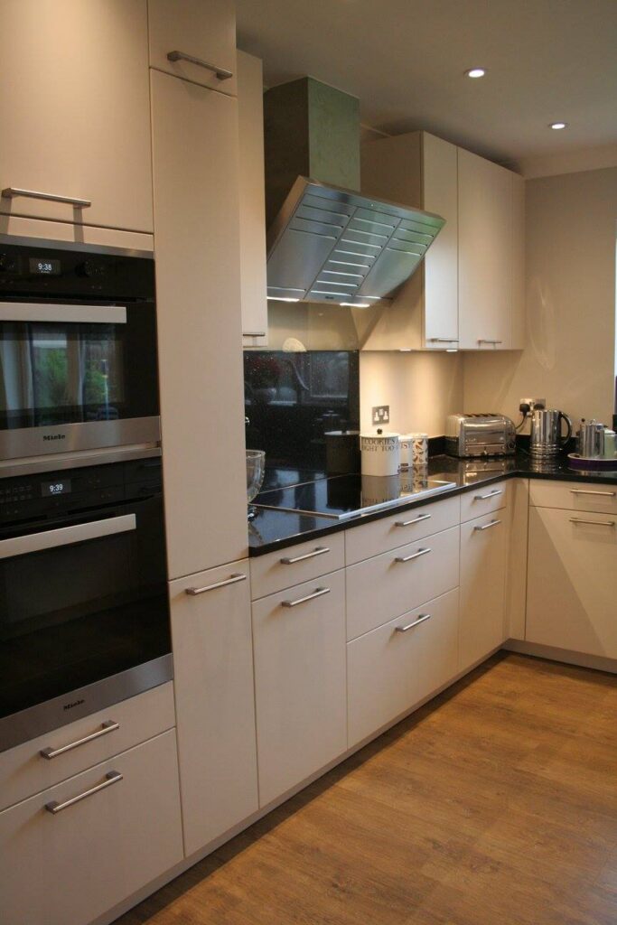 Star Galaxy granite — a kitchen by Kitchensmiths, with granite worktops (photograph 6 of 9)