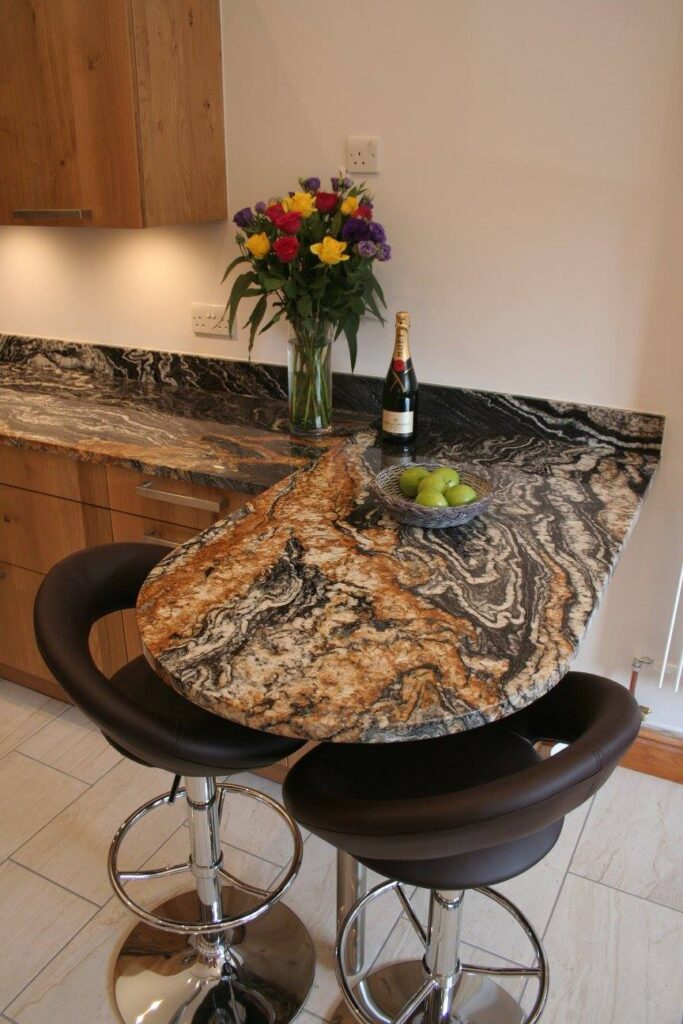 Geologist's delight — a BAX kitchen by Kitchensmiths, with sensa worktops (photograph 1 of 6)