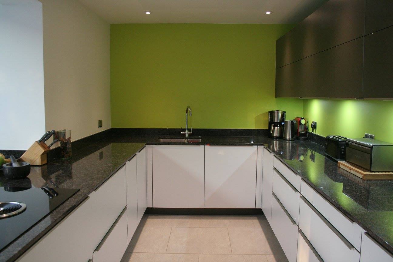 Consoft, in steel grey granite — a BAX kitchen by Kitchensmiths, with granite worktops (photograph 1 of 7)