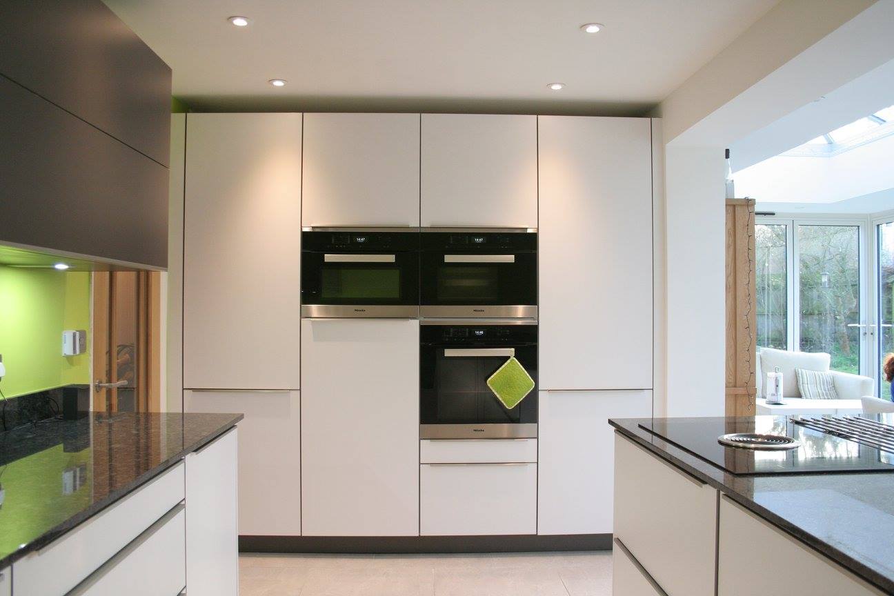 Consoft, in steel grey granite — a BAX kitchen by Kitchensmiths, with granite worktops (photograph 2 of 7)