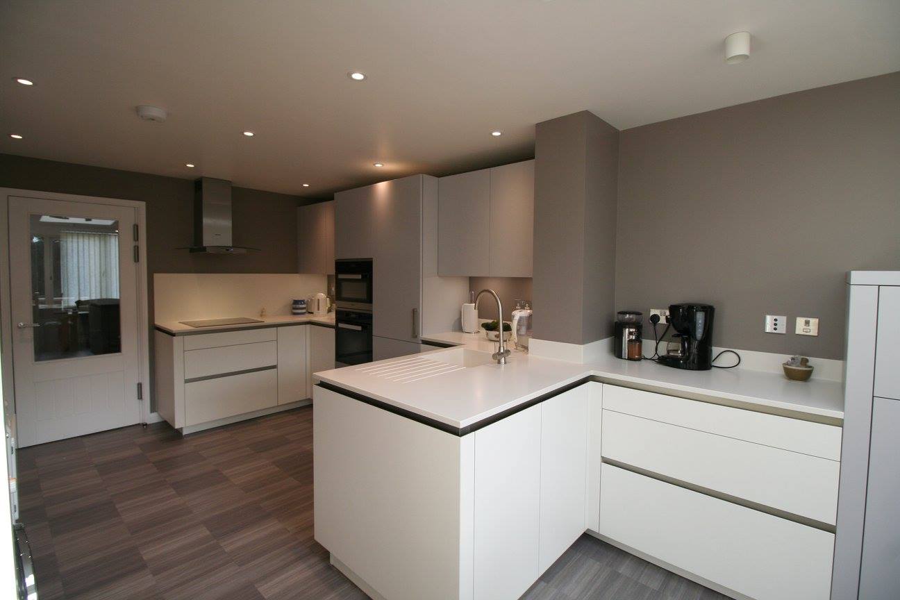 TIO in Polar White — a Rational kitchen by Kitchensmiths, with corian worktops (photograph 1 of 8)
