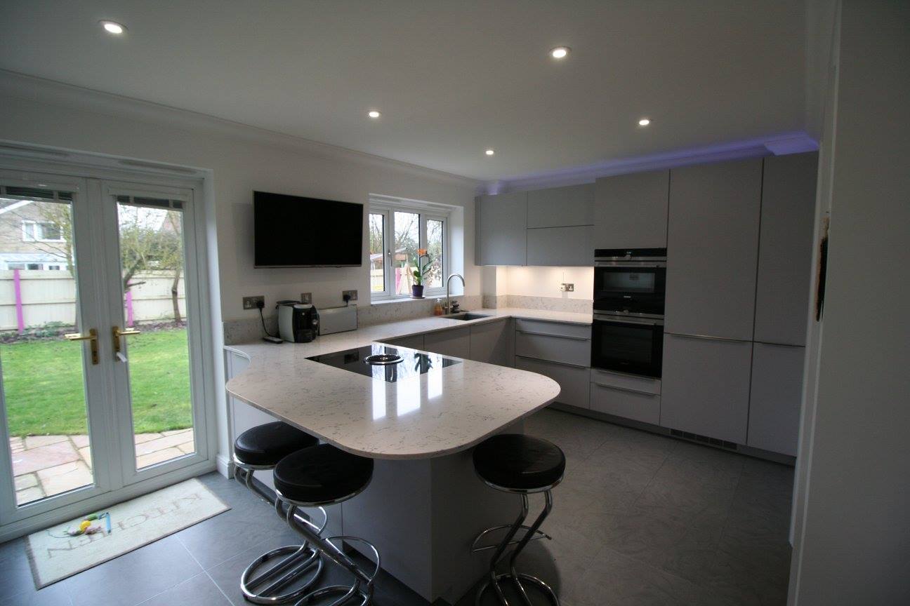 Zero, with Silestone — a Rational kitchen by Kitchensmiths, with silestone worktops (photograph 1 of 5)