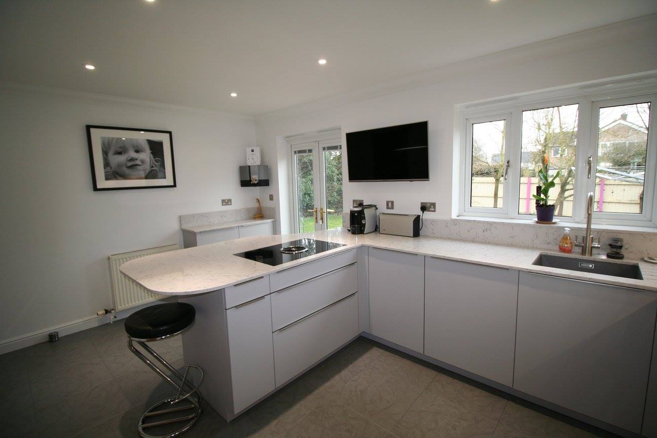 Zero, with Silestone — a Rational kitchen by Kitchensmiths, with silestone worktops (photograph 3 of 5)