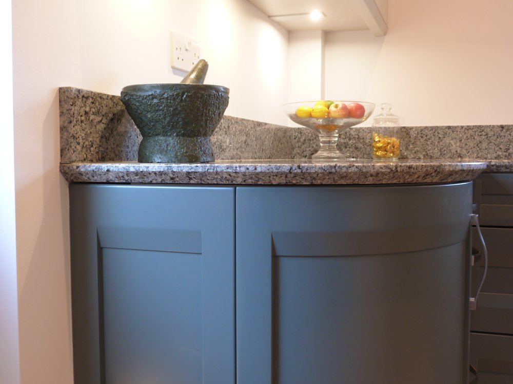 Strata in Thunder Grey and Dove Grey — a Stoneham kitchen by Kitchensmiths (photograph 2 of 4)