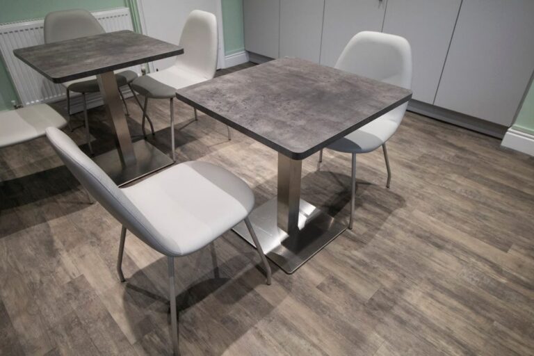A kitchen and rest room for a Cambridge company