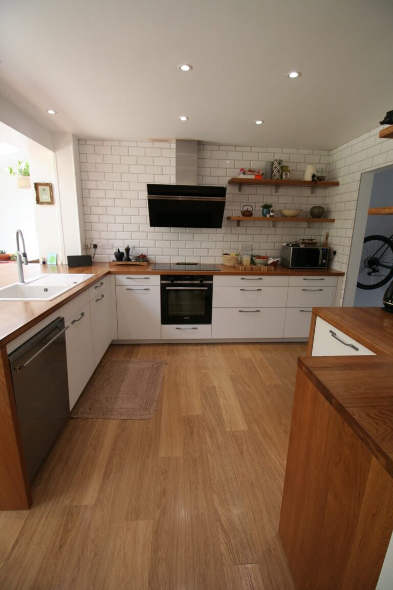 Porcelain White, with a traditional nod