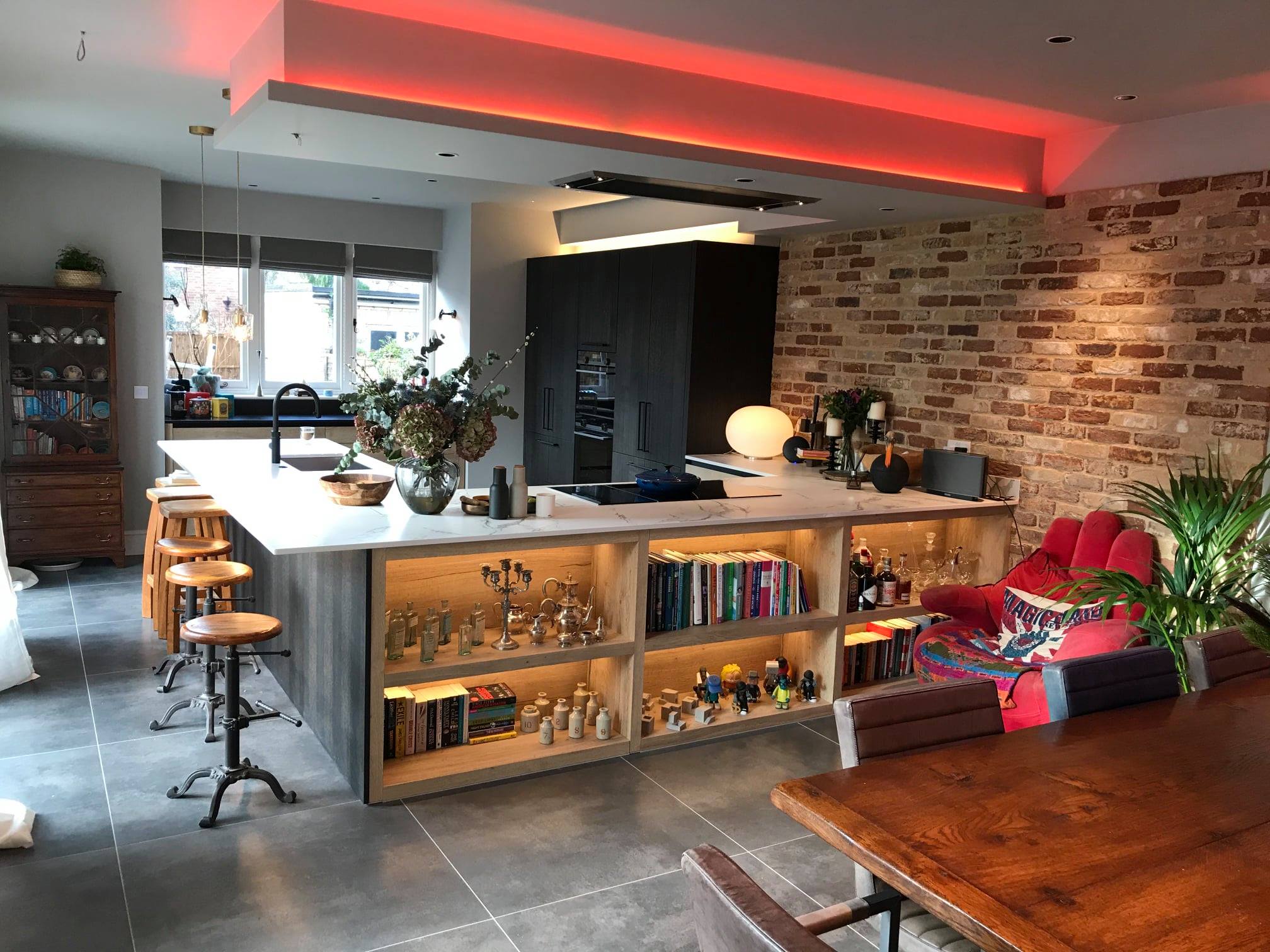 A period Cambridge renovation — a Rational kitchen by Kitchensmiths, with dekton Aura worktops (photograph 1 of 6)