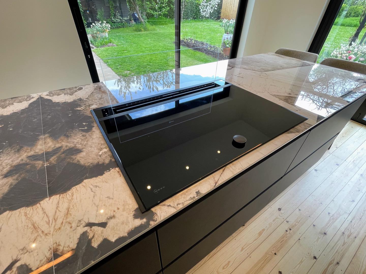 Real walnut, quietly done — a Sachsenküchen kitchen by Kitchensmiths (photograph 3 of 5)