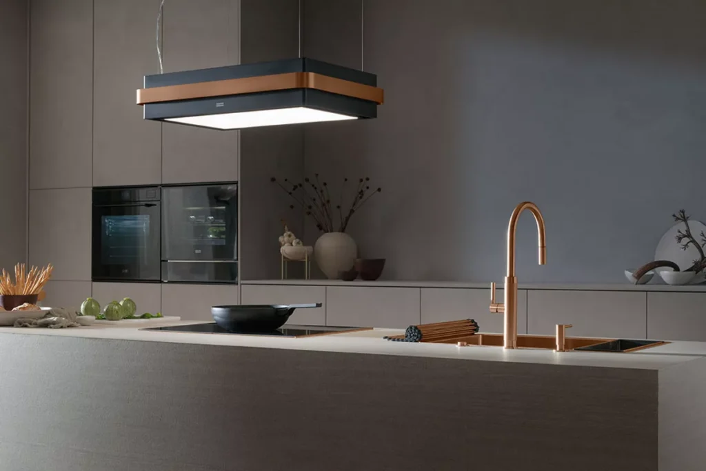 Franke sink in copper
