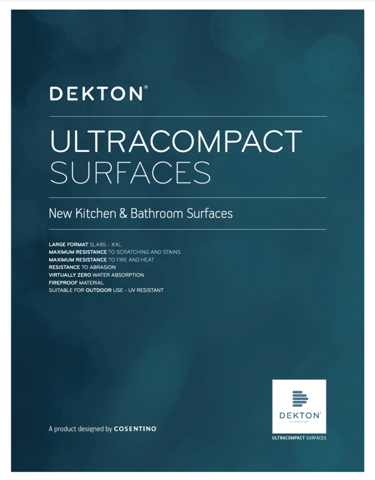 Dekton — Sintered Stone brochure cover