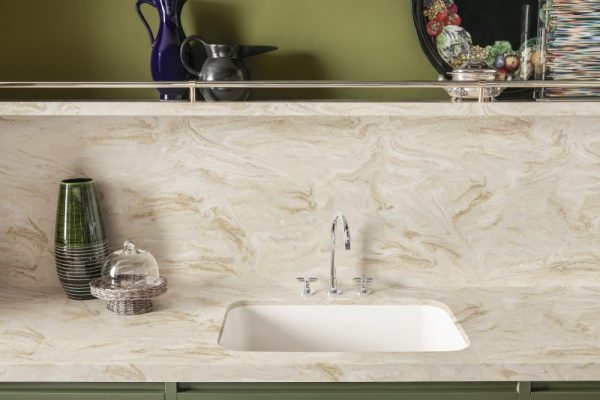 Corian solid surface worktop