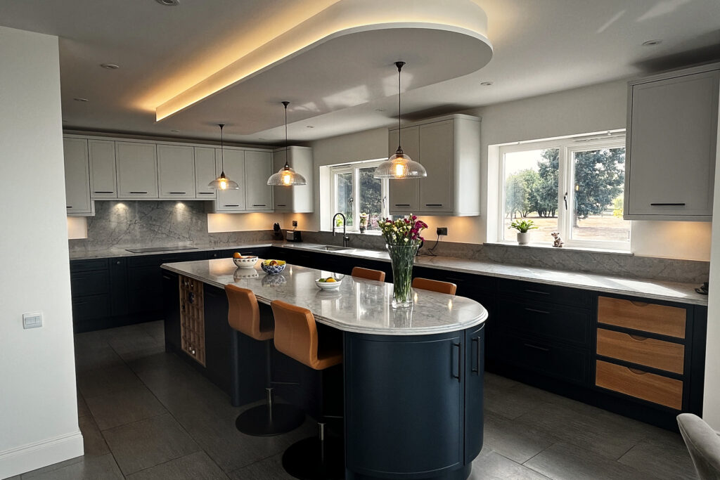 A finished Kitchensmiths kitchen in a client’s home