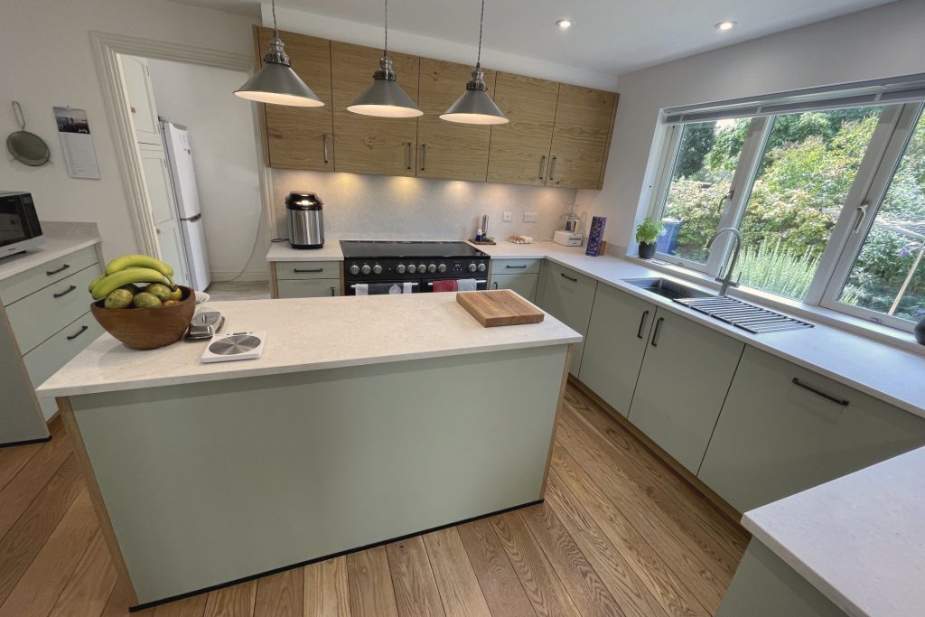 A finished Kitchensmiths kitchen in a client’s home